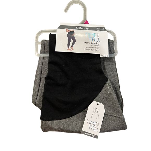 Time and Tru Women's Maternity Leggings with Full Panel Size: XS X-Small (0-2) - Picture 1 of 2